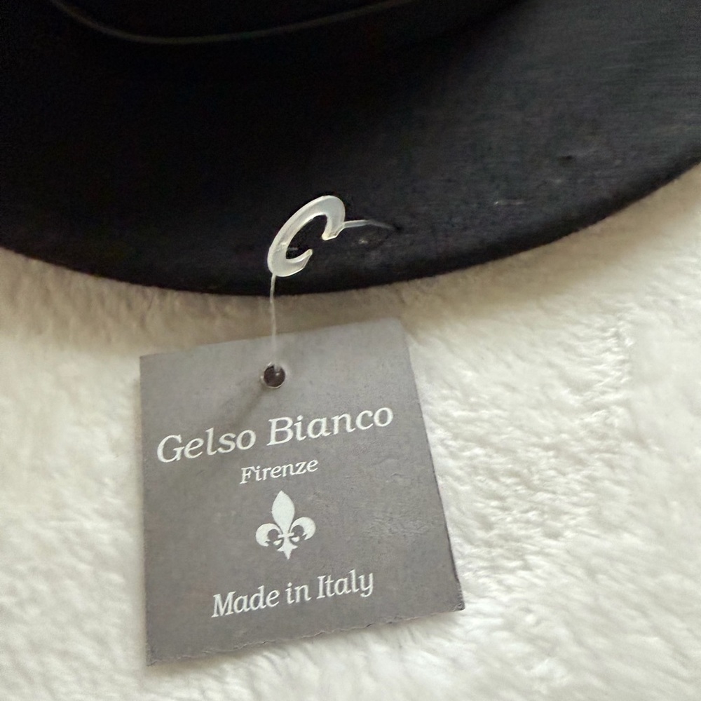Classic Black Fedora Wool Hat Made In Italy - Picture 5 of 12